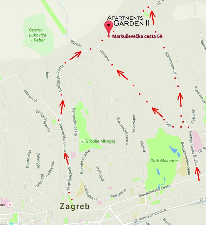 Apartments Garden Ζάγκρεμπ Εξωτερικό φωτογραφία